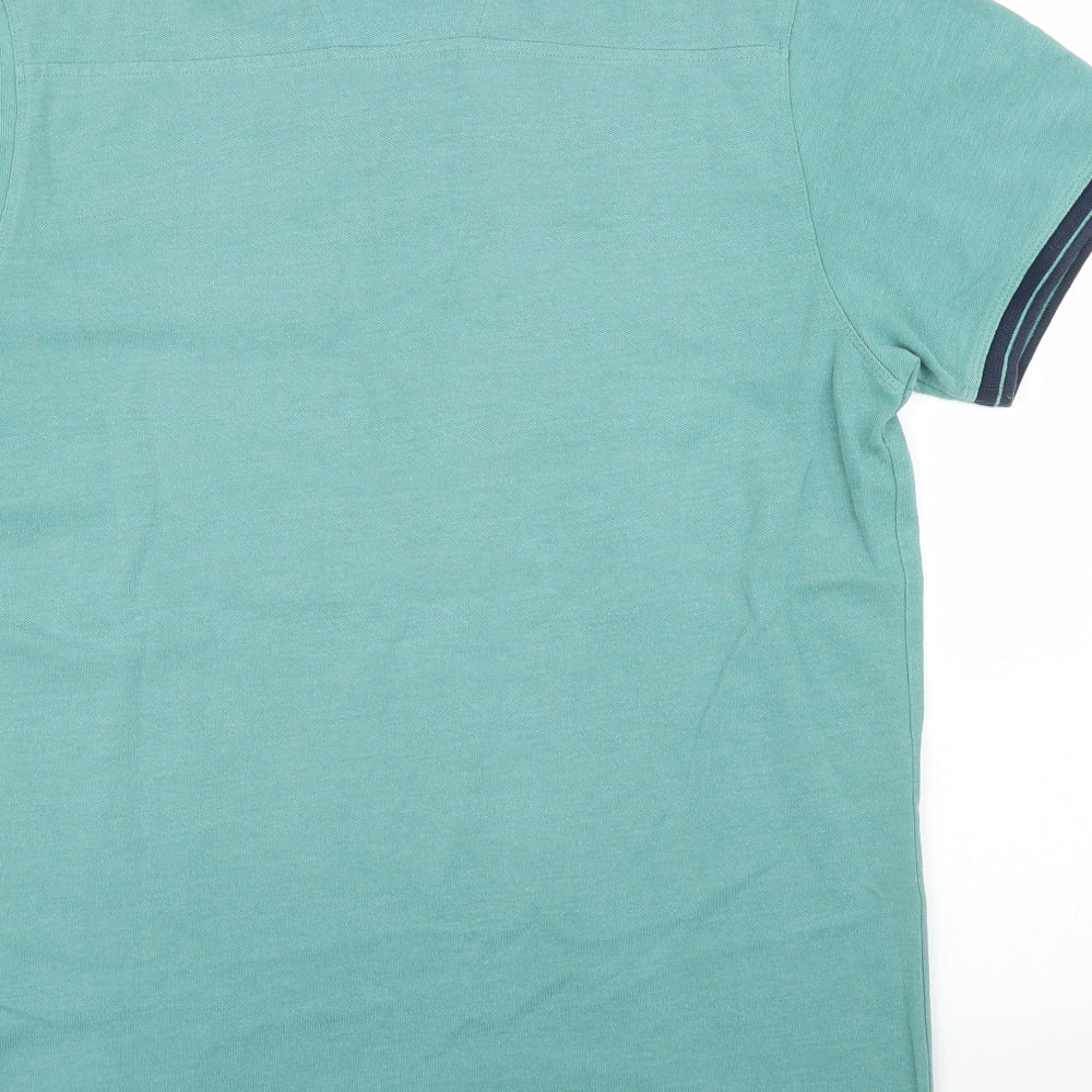Debenhams Mens Green    Polo Size M