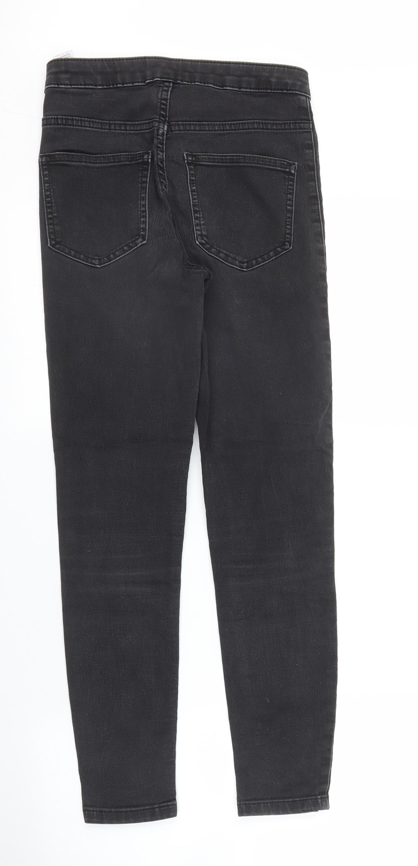 M&S Womens Black  Denim Skinny Jeans Size 8 L26 in