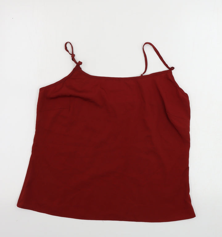 ASOS Womens Red Basic Tank Size 12
