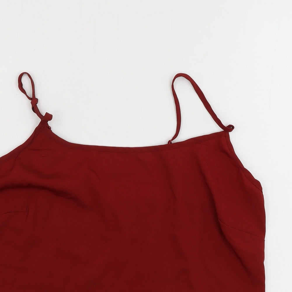 ASOS  Womens Red   Basic Tank Size 12