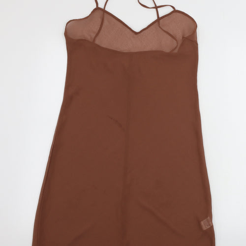 Preworn Womens Brown   Basic Blouse Size M