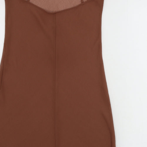 Preworn Womens Brown   Basic Blouse Size M