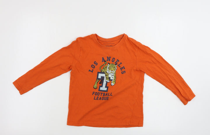 Primark Boys Red Basic T-Shirt Size 6-7 Years