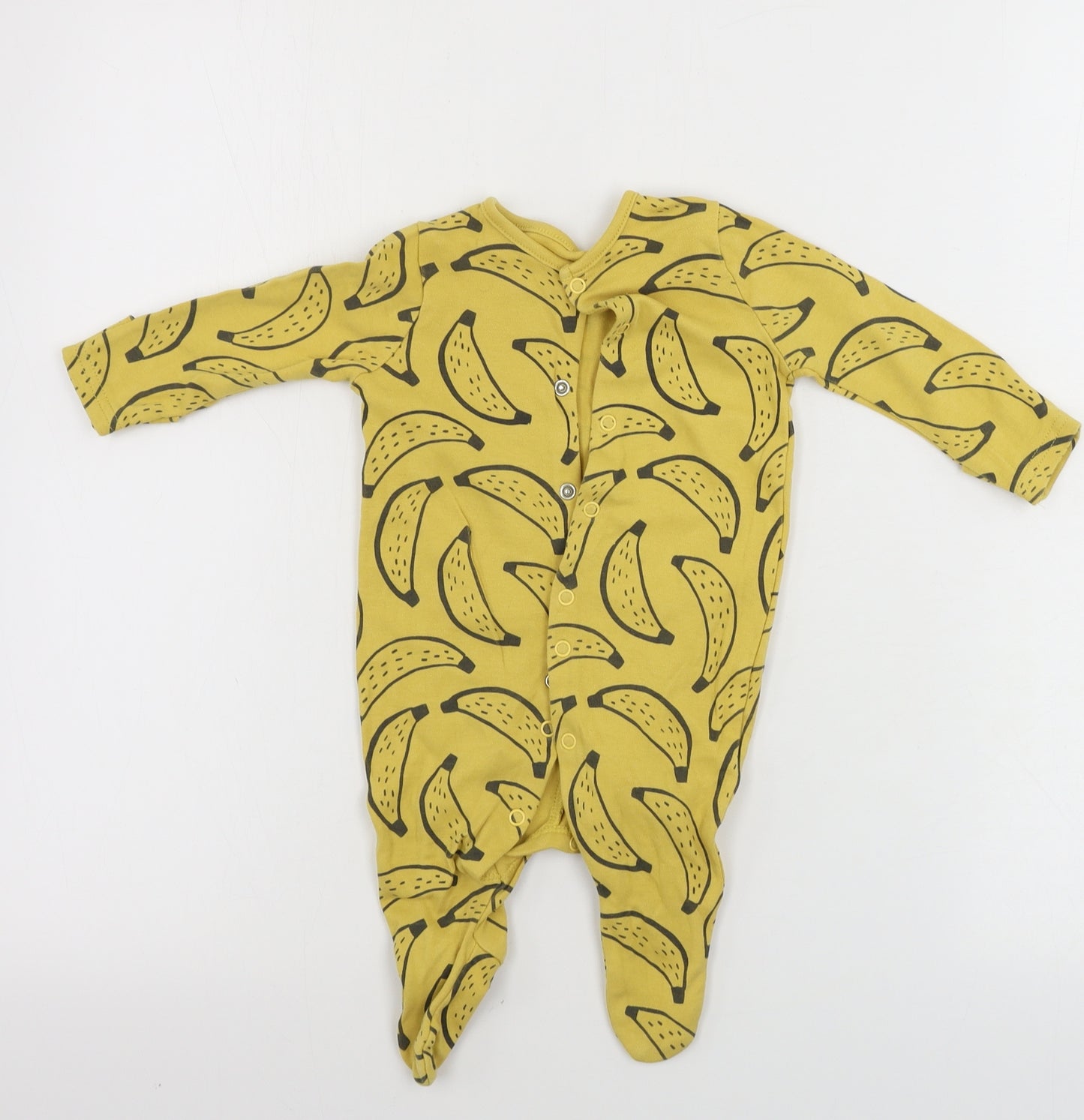 TU Boys Yellow   Babygrow One-Piece Size 0-3 Months