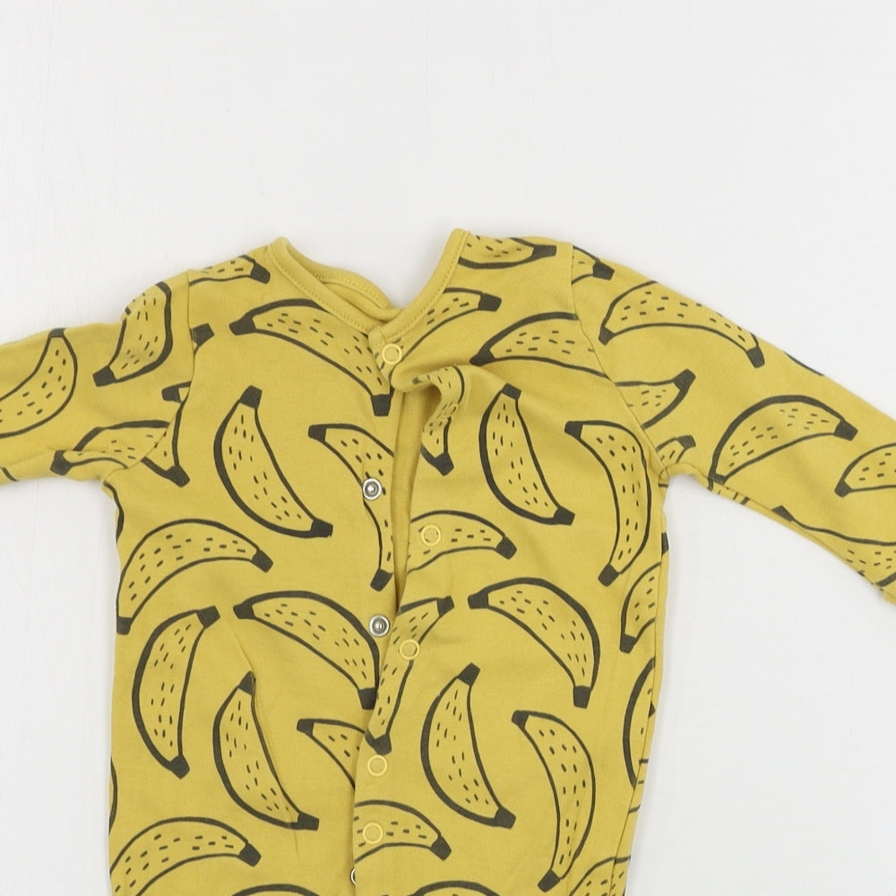 TU Boys Yellow   Babygrow One-Piece Size 0-3 Months