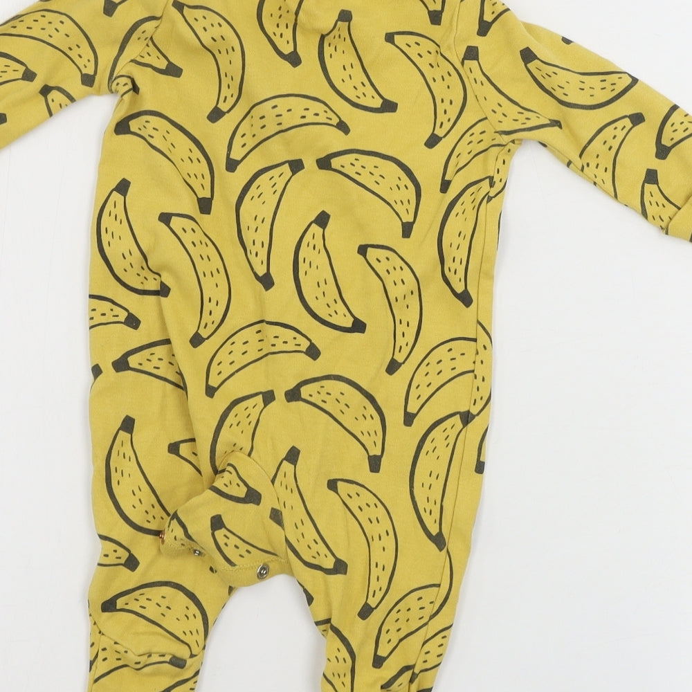 TU Boys Yellow   Babygrow One-Piece Size 0-3 Months