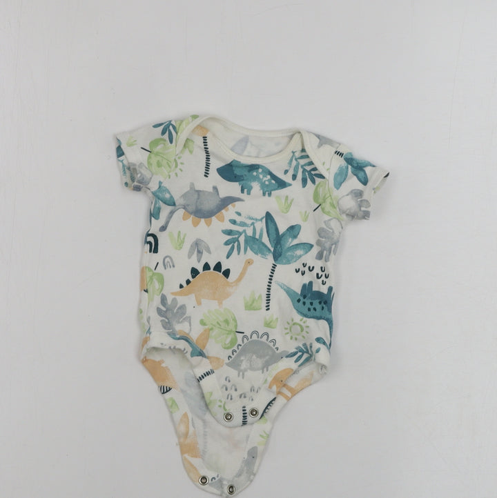TU Boys White Babygrow One-Piece Size Newborn
