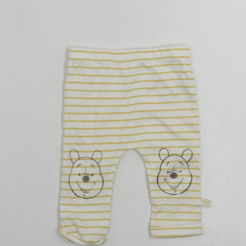 Disney Girls White Spotted  Jogger Leggings Size 3-6 Months