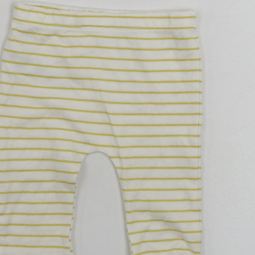 Disney Girls White Spotted  Jogger Leggings Size 3-6 Months