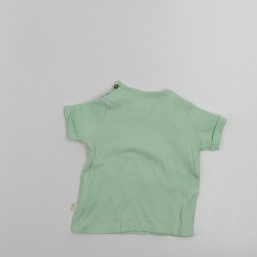 F&F  Boys Green   Basic T-Shirt Size 3-6 Months