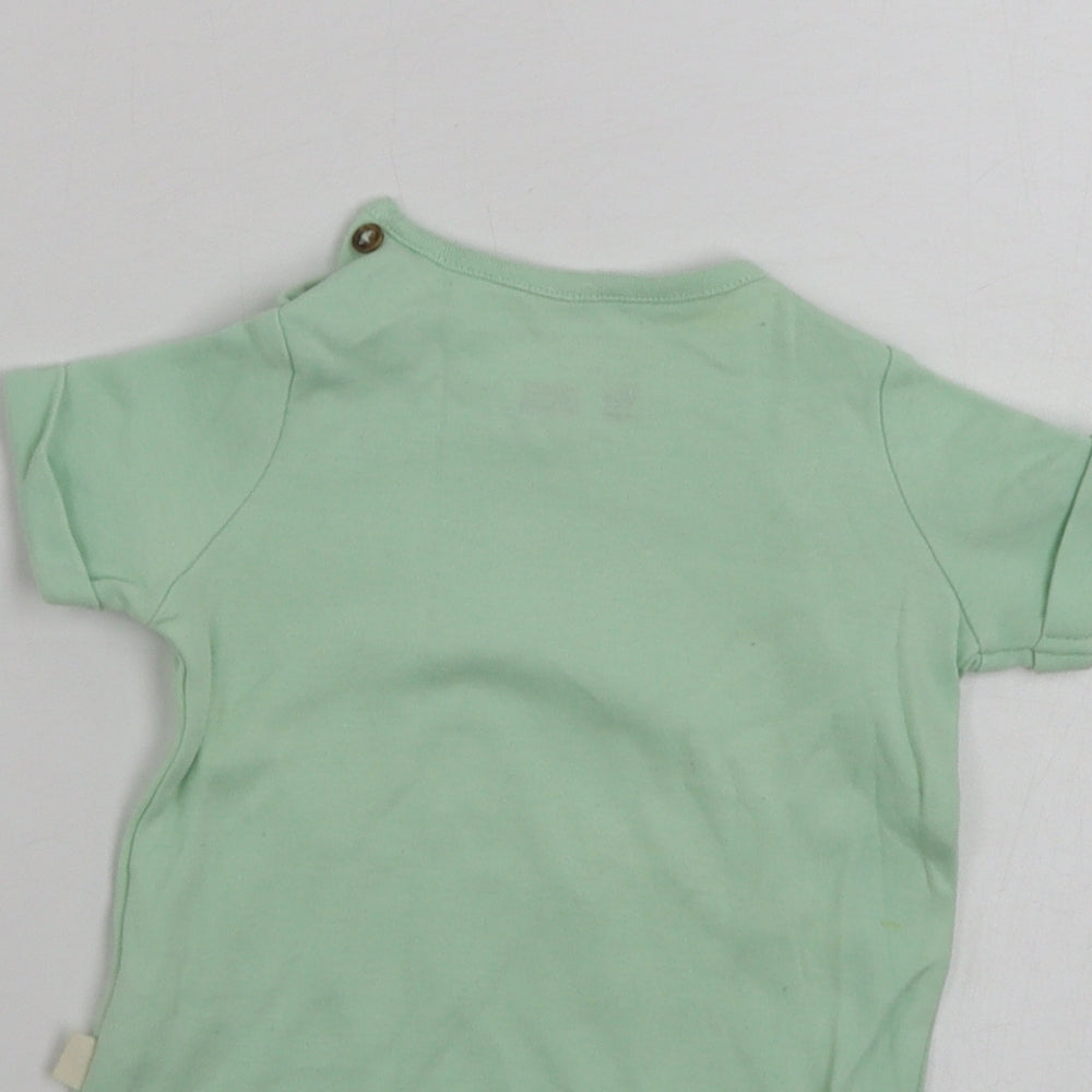 F&F  Boys Green   Basic T-Shirt Size 3-6 Months