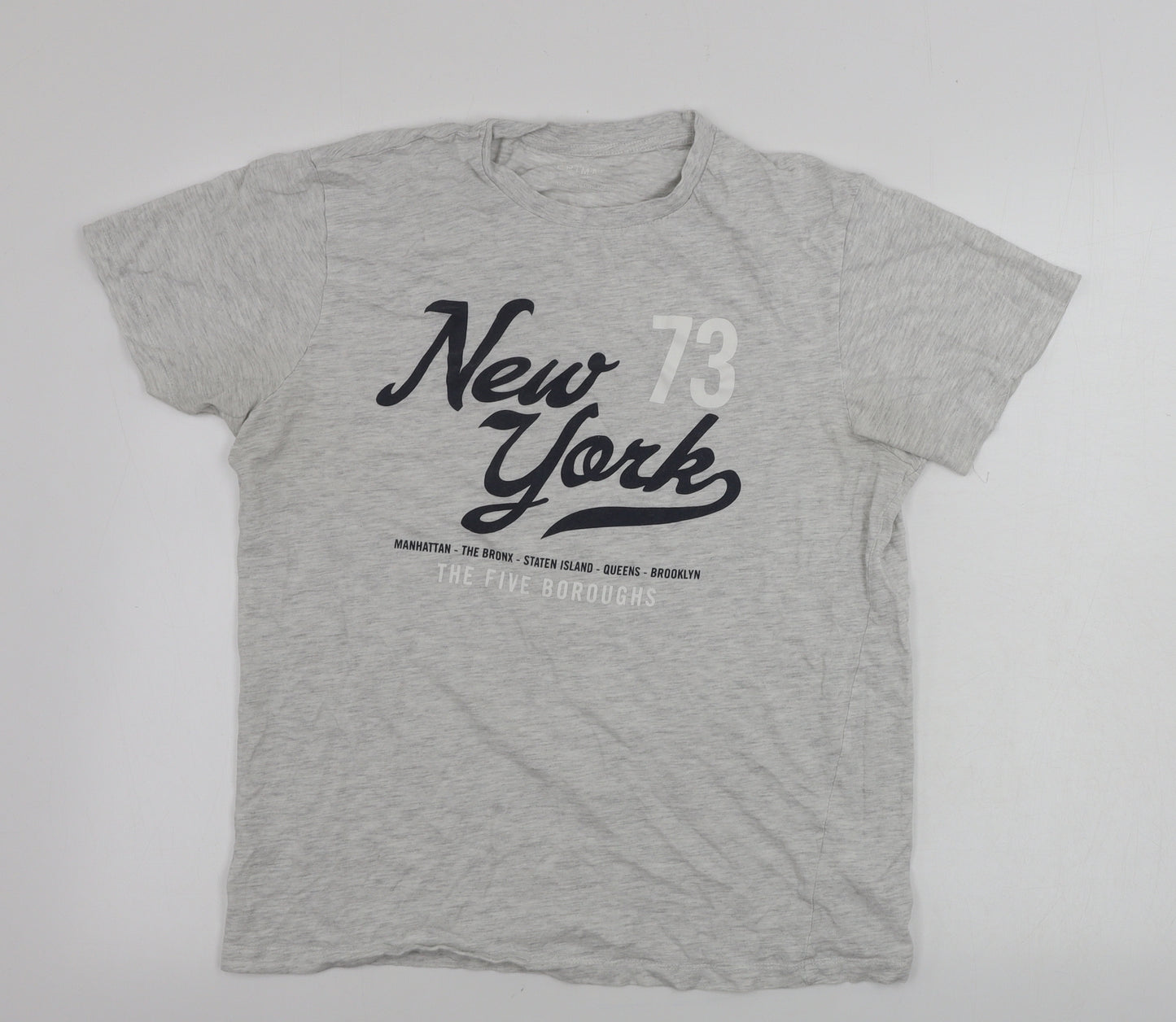 Primark  Mens Grey    T-Shirt Size M