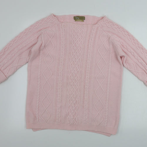TRU  Womens Pink   Pullover Jumper Size M