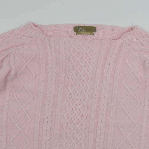 TRU  Womens Pink   Pullover Jumper Size M