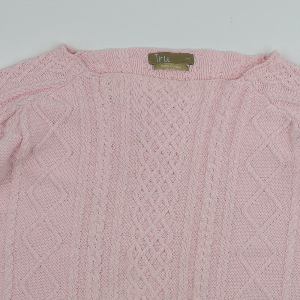 TRU  Womens Pink   Pullover Jumper Size M