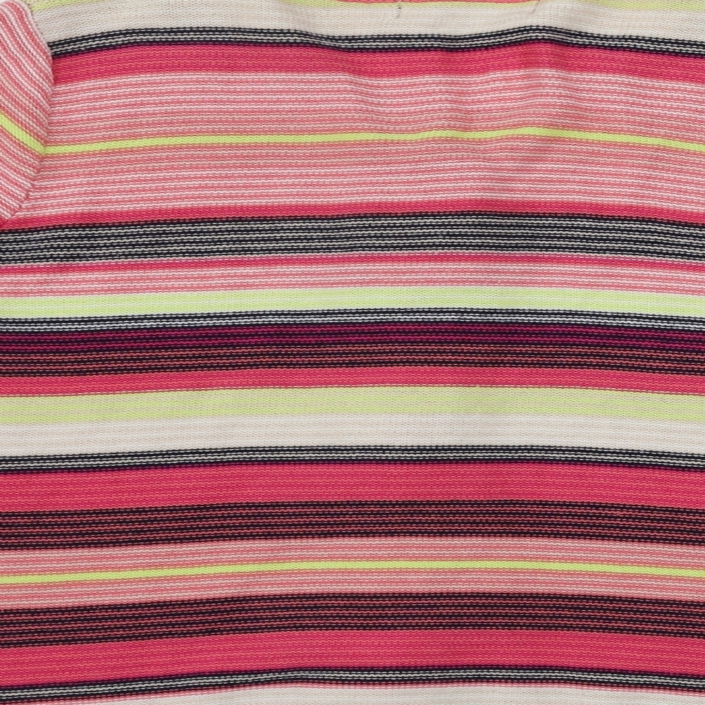 Jessica Graaf  Womens Pink Striped  Cardigan Jumper Size M