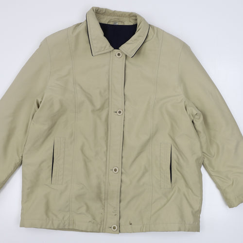 Preworn  Womens Beige   Jacket Coat Size 20