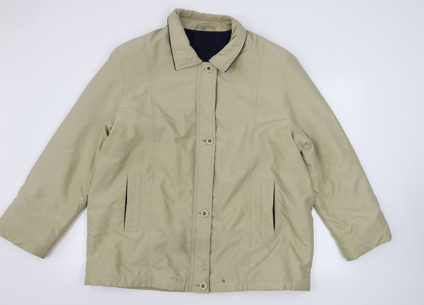 Preworn  Womens Beige   Jacket Coat Size 20