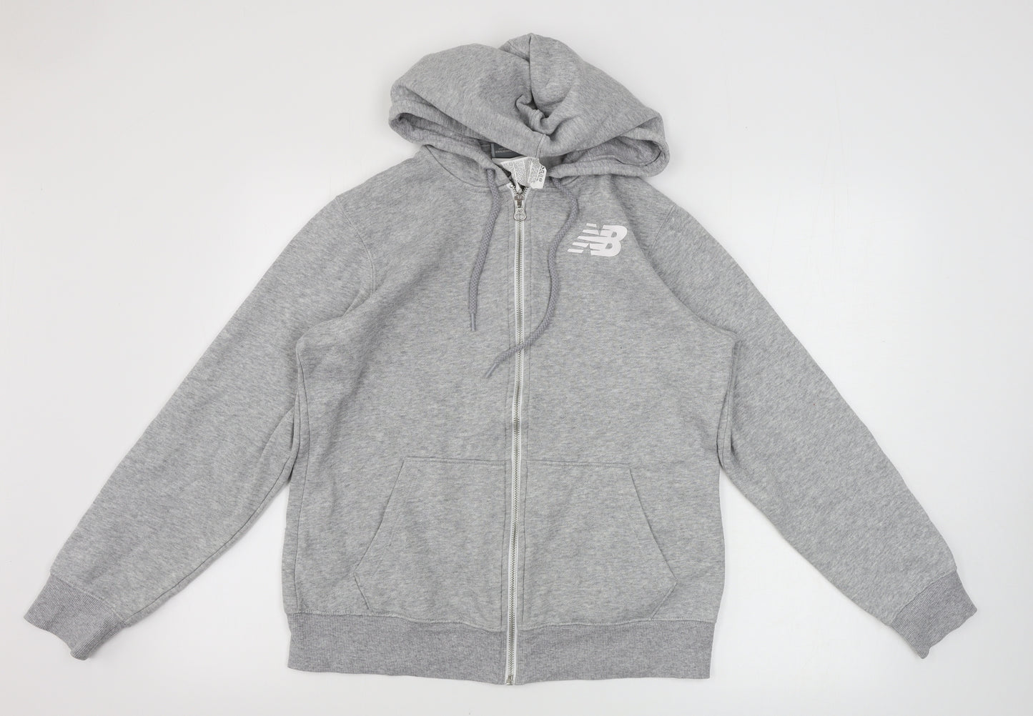 New Balance  Mens Grey   Full Zip Hoodie Size M