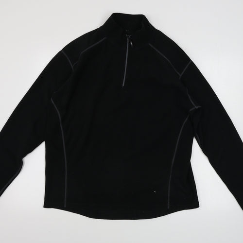 Preworn  Mens Black   Henley Jumper Size S