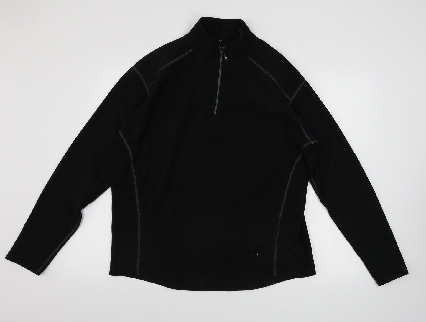 Preworn  Mens Black   Henley Jumper Size S