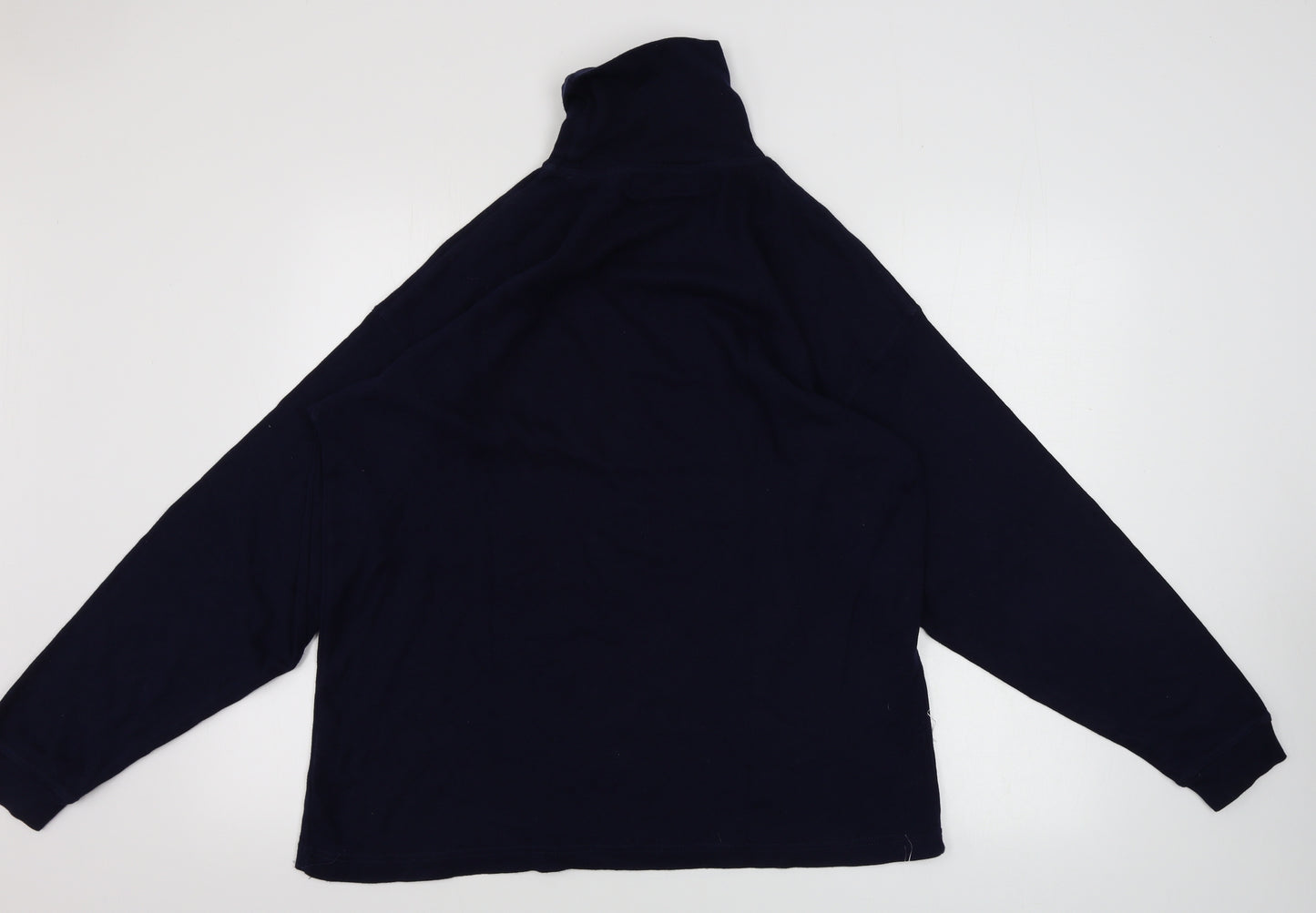 EWM Womens Blue Houndstooth  Pullover Jumper Size M