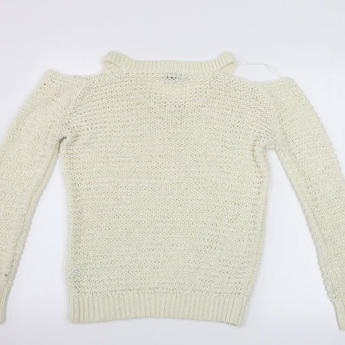 Papaya  Womens Ivory   Pullover Jumper Size L
