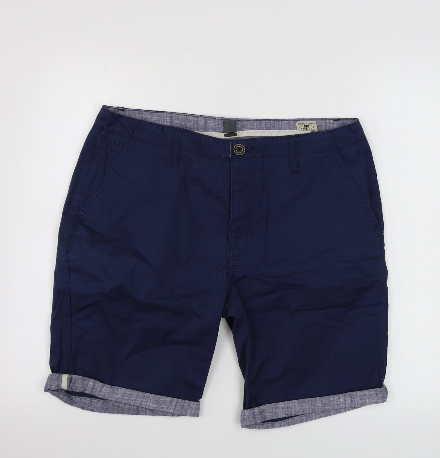 Primark  Mens Blue   Chino Shorts Size 34 in