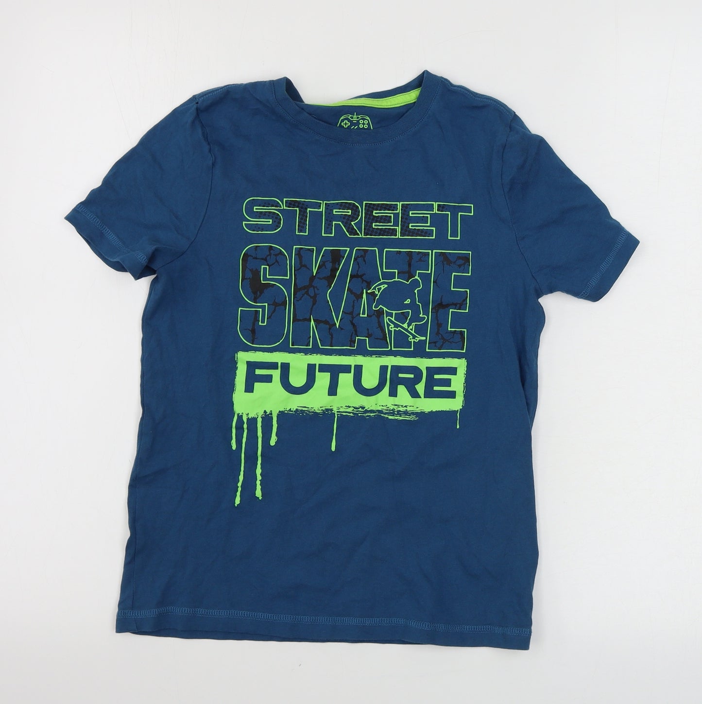 F&F  Boys Blue   Basic T-Shirt Size 6-7 Years