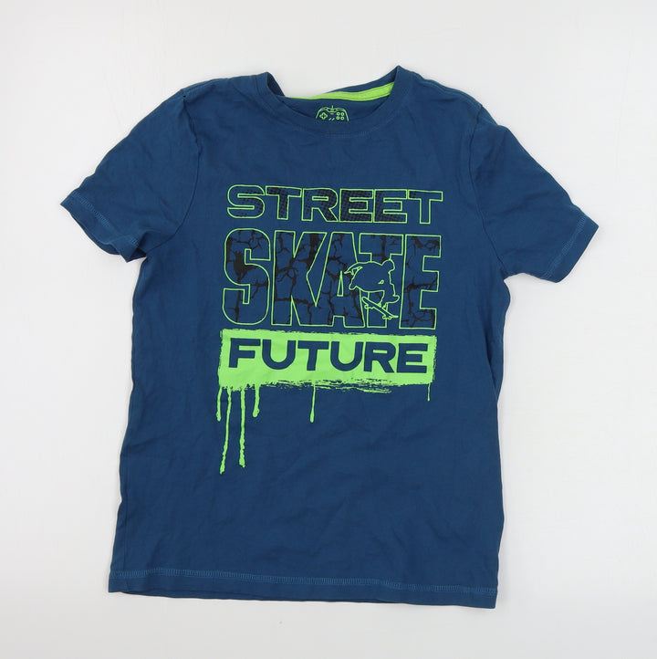 F&F  Boys Blue   Basic T-Shirt Size 6-7 Years
