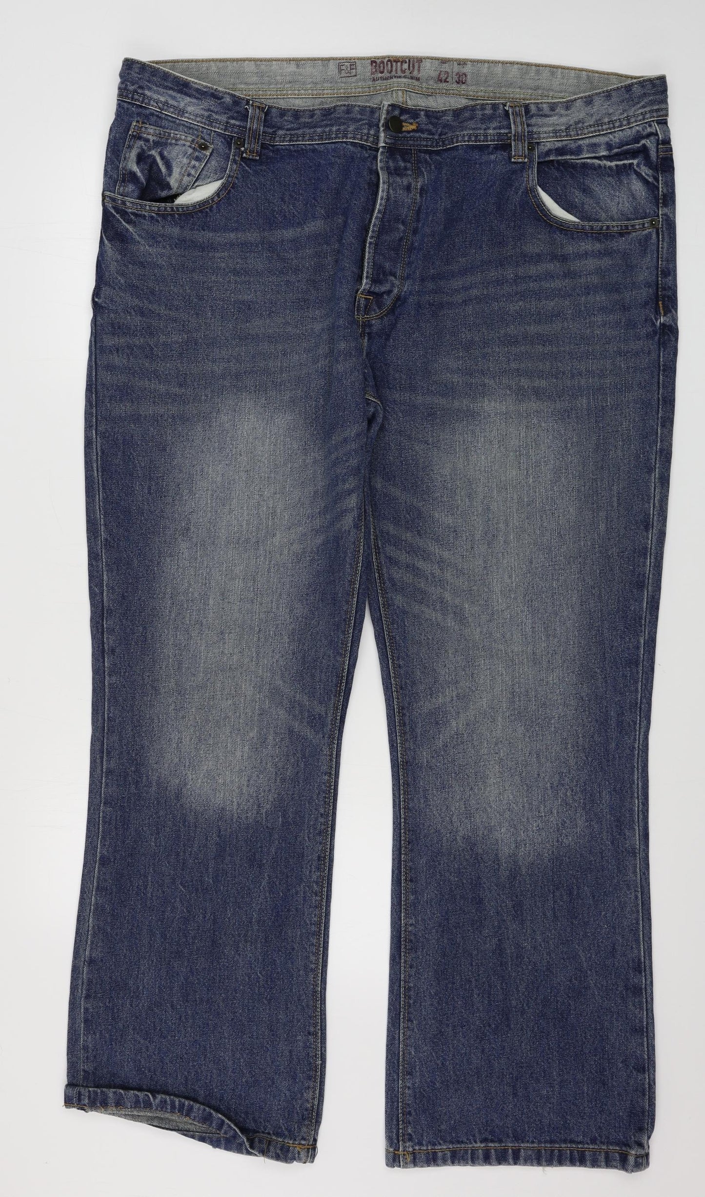 F&F  Mens Blue   Straight Jeans Size 42 in L27 in
