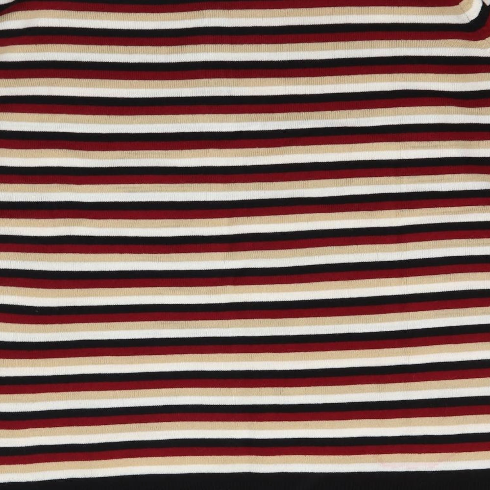 EWM Womens Multicoloured Striped  Pullover Jumper Size L