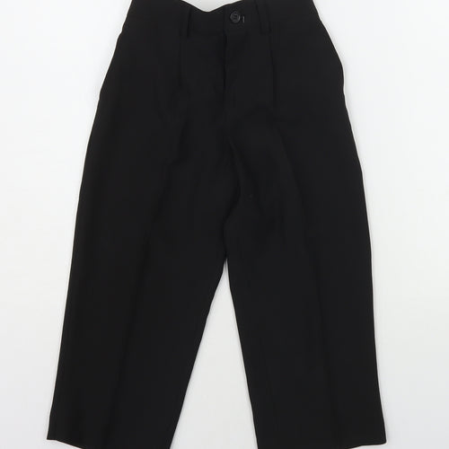 St Chiman Girls Black   Chino Trousers Size 4 Years