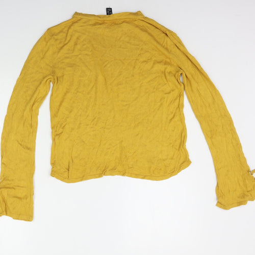 New Look Womens Yellow   Pullover Jumper Size 12