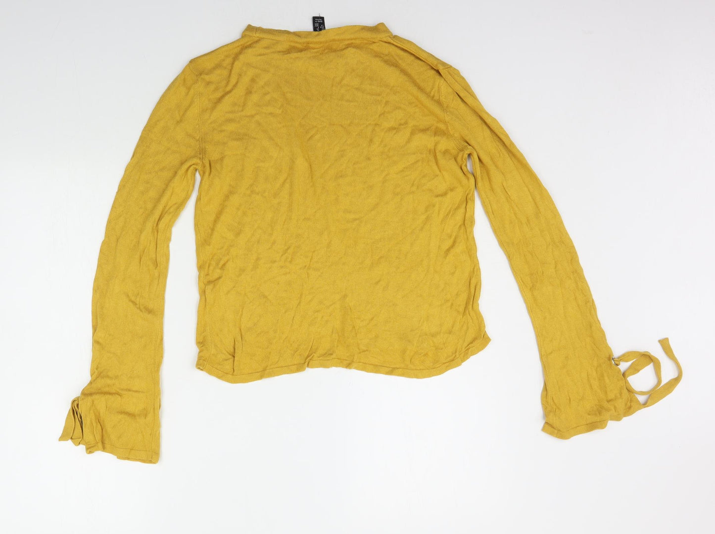 New Look Womens Yellow   Pullover Jumper Size 12
