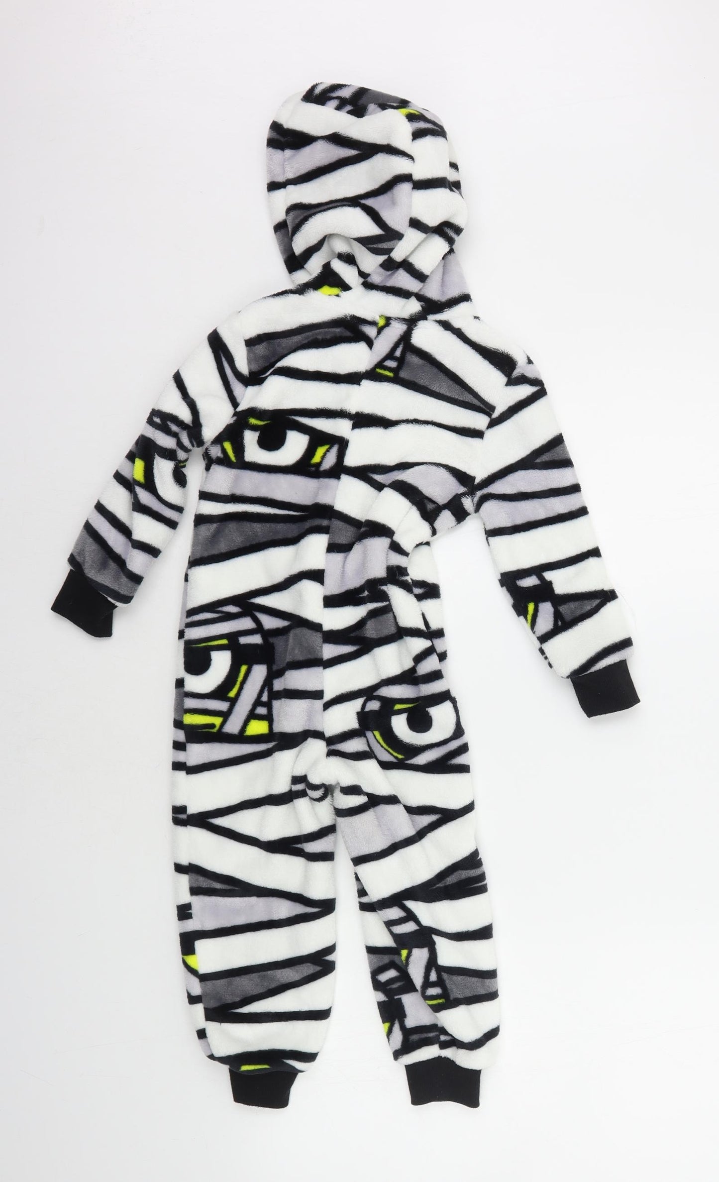 tesco Girls Black Striped  Top One Piece Size 2-3 Years  - minions