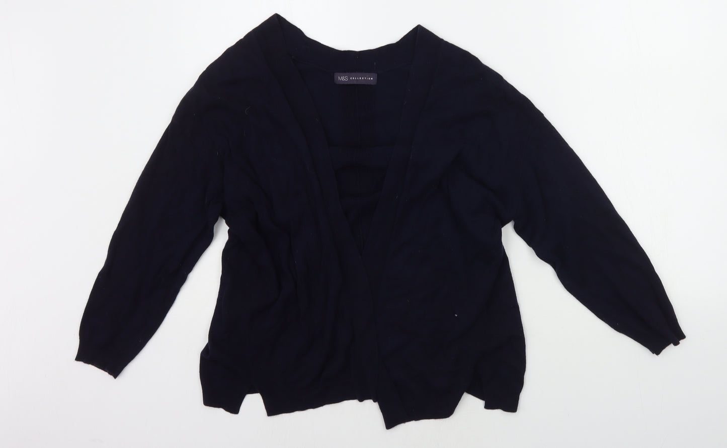Marks and Spencer Womens Blue   Cardigan Jumper Size 10