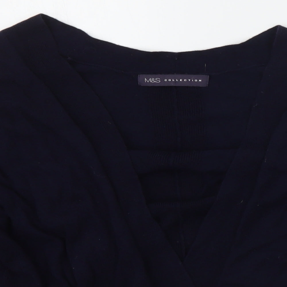 Marks and Spencer Womens Blue   Cardigan Jumper Size 10