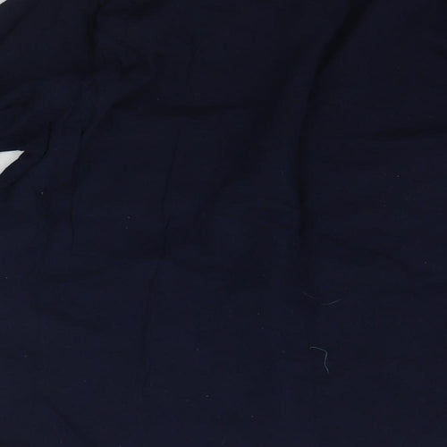 B&M Womens Blue Solid  Top Pyjama Top Size 12  - Christams