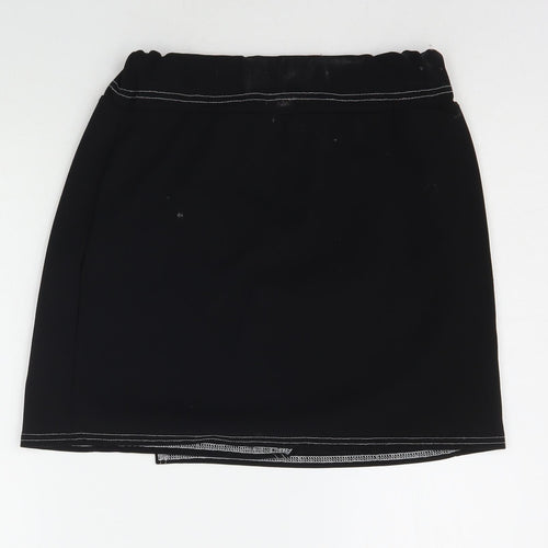 Boohoo Womens Black   A-Line Skirt Size 14