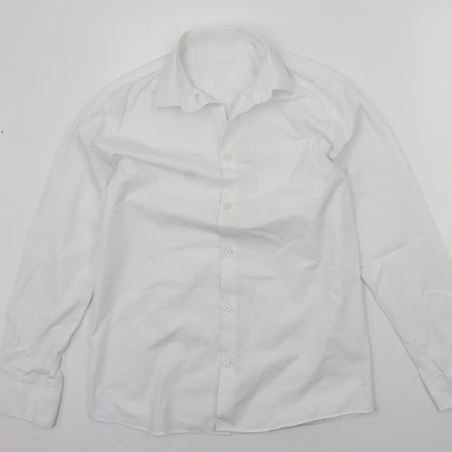 George Boys White   Basic Button-Up Size 15-16 Years  - SCHOOL