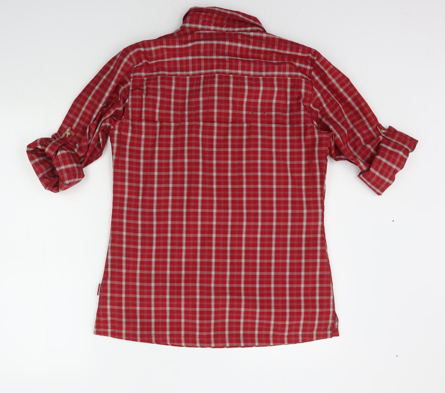 TCM Womens Red Check  Basic Button-Up Size 10