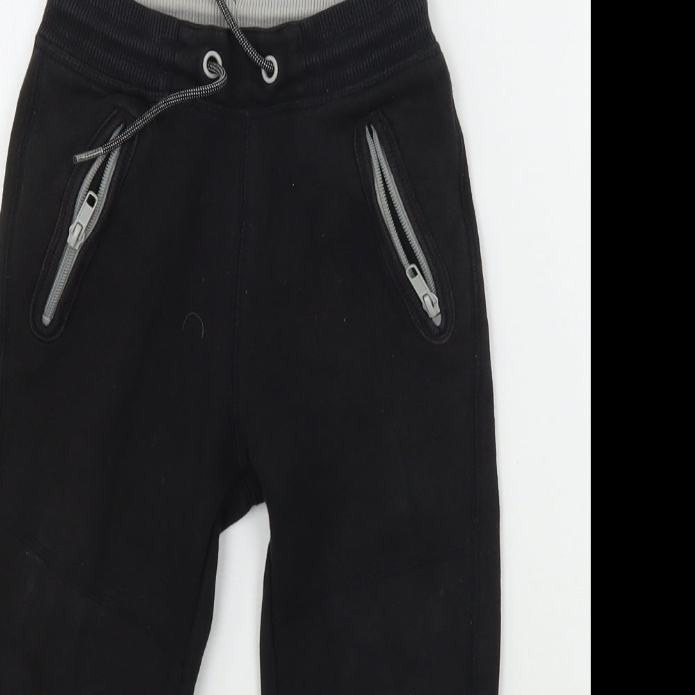 H&M Boys Black   Jogger Trousers Size 4-5 Years