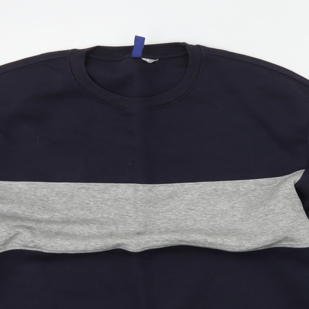 H&M Mens Blue   Pullover Jumper Size M