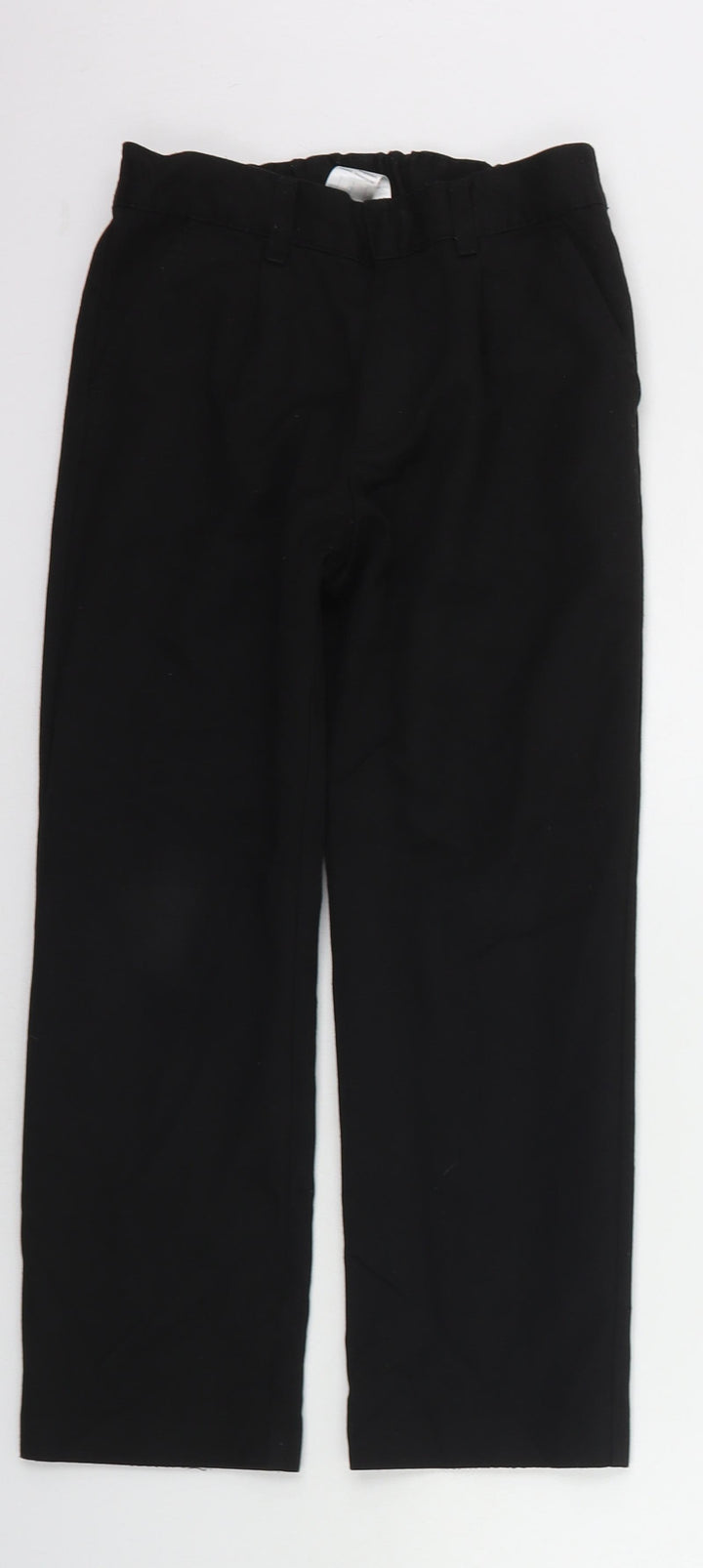 F&F Boys Black Chino Trousers Size 7-8 Years