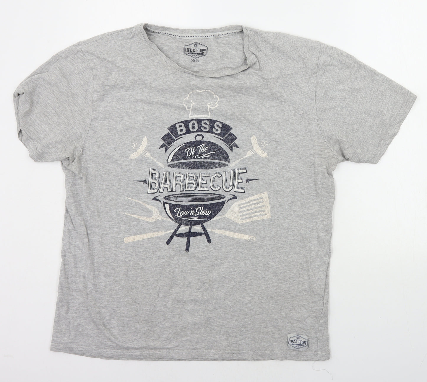 Lee Cooper Mens Grey    T-Shirt Size XL