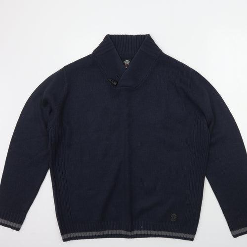 Ambrose Mens Blue   Pullover Jumper Size XL