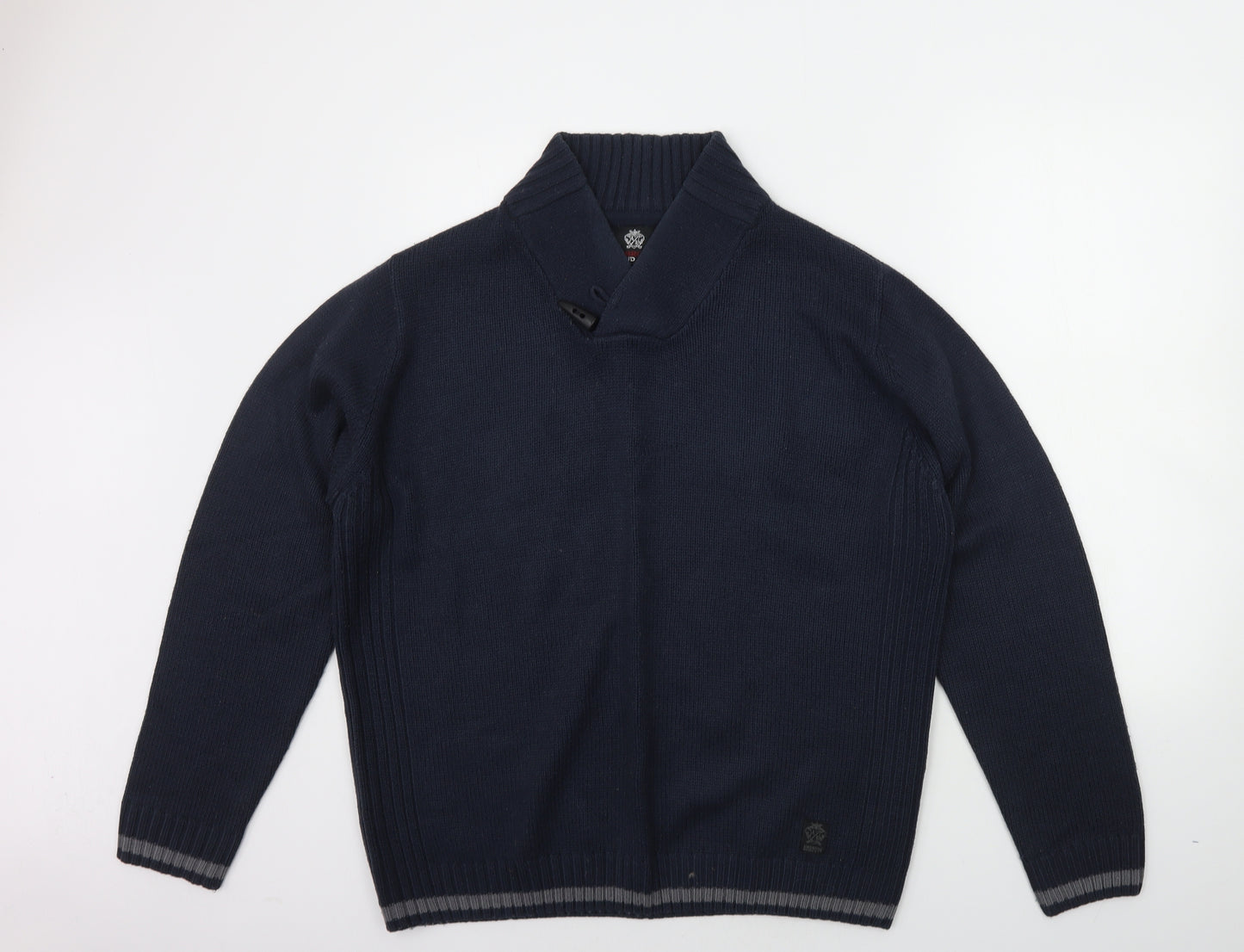 Ambrose Mens Blue   Pullover Jumper Size XL