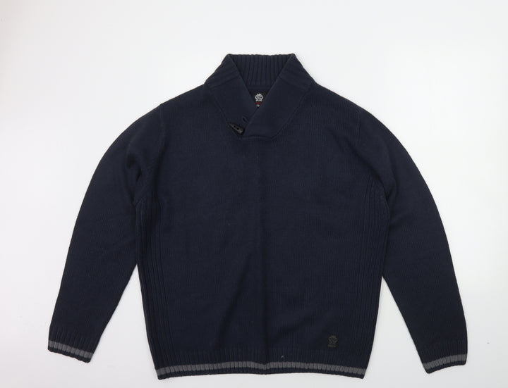 Ambrose Mens Blue   Pullover Jumper Size XL
