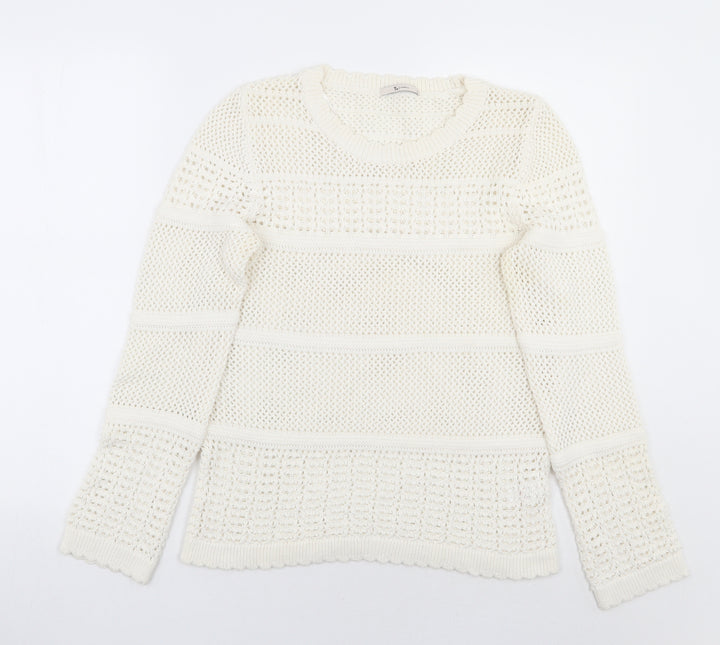 TU Womens White   Pullover Jumper Size 14
